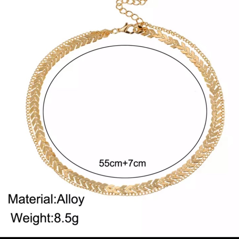 Two layer choker necklace - Picture 2 of 2
